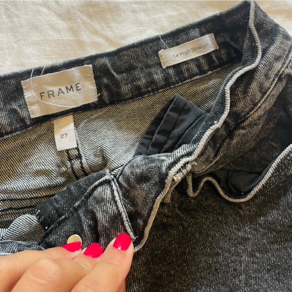 Frame Le High Black Jeans - Picture 2 of 4